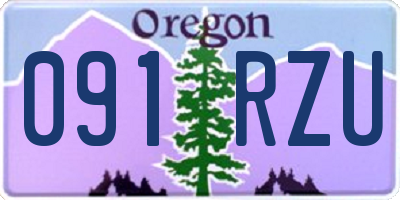 OR license plate 091RZU