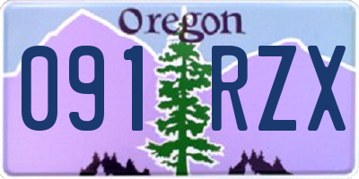 OR license plate 091RZX