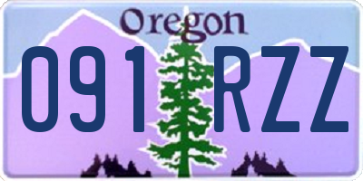 OR license plate 091RZZ