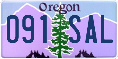 OR license plate 091SAL
