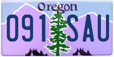 OR license plate 091SAU