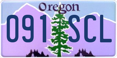 OR license plate 091SCL