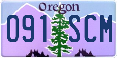 OR license plate 091SCM