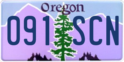 OR license plate 091SCN