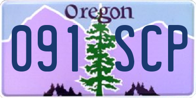 OR license plate 091SCP
