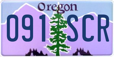 OR license plate 091SCR