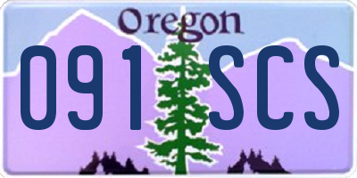 OR license plate 091SCS