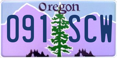 OR license plate 091SCW