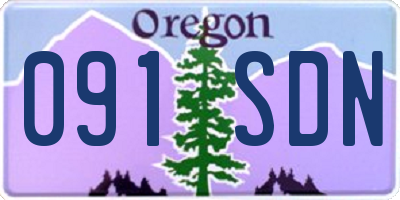 OR license plate 091SDN