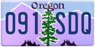 OR license plate 091SDQ