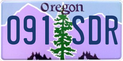 OR license plate 091SDR