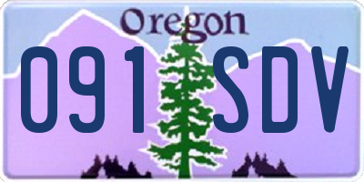 OR license plate 091SDV