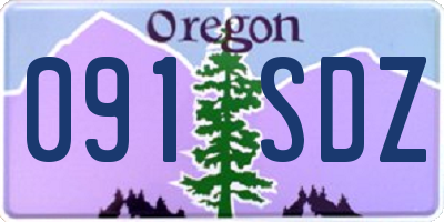 OR license plate 091SDZ