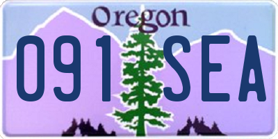 OR license plate 091SEA