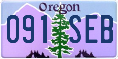 OR license plate 091SEB