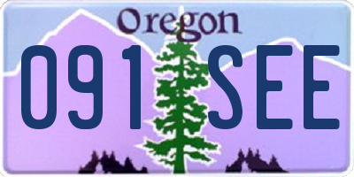 OR license plate 091SEE