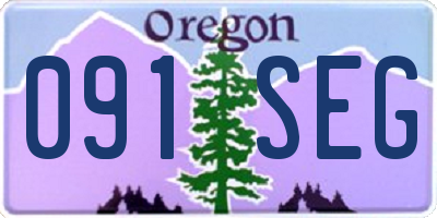 OR license plate 091SEG
