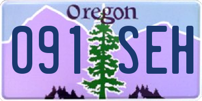 OR license plate 091SEH