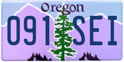 OR license plate 091SEI
