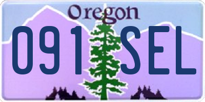 OR license plate 091SEL