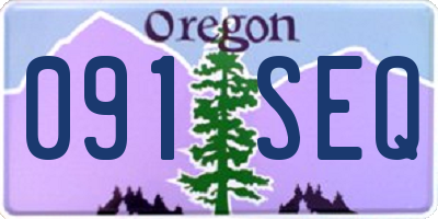 OR license plate 091SEQ