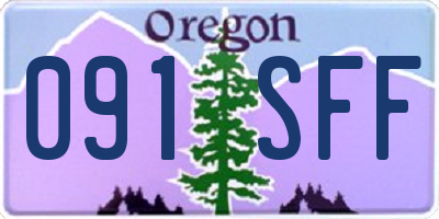 OR license plate 091SFF