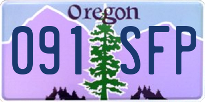 OR license plate 091SFP