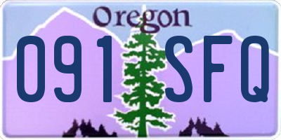 OR license plate 091SFQ