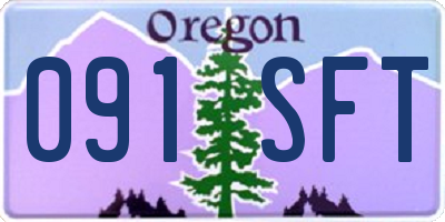 OR license plate 091SFT