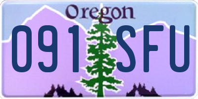 OR license plate 091SFU