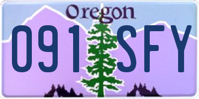 OR license plate 091SFY