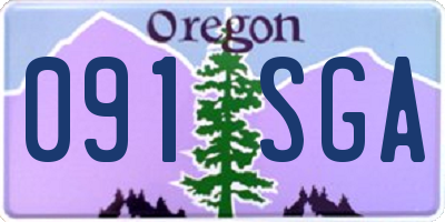 OR license plate 091SGA