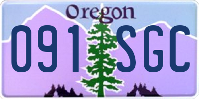 OR license plate 091SGC