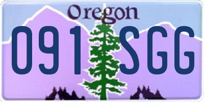 OR license plate 091SGG