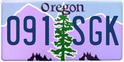 OR license plate 091SGK