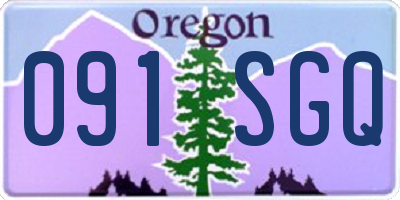 OR license plate 091SGQ