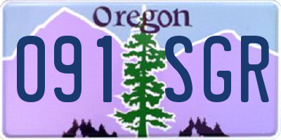 OR license plate 091SGR