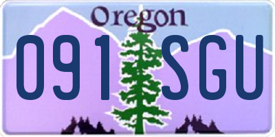 OR license plate 091SGU