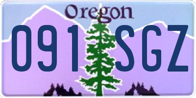 OR license plate 091SGZ