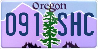 OR license plate 091SHC