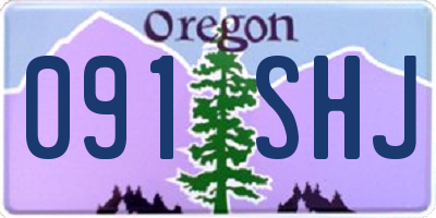 OR license plate 091SHJ