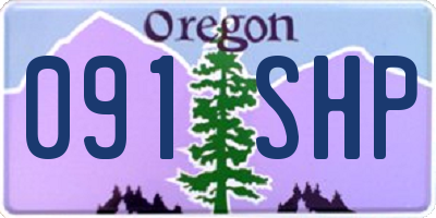 OR license plate 091SHP