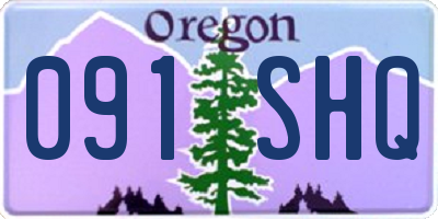 OR license plate 091SHQ