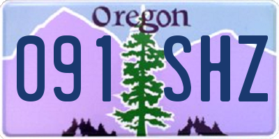OR license plate 091SHZ
