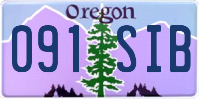 OR license plate 091SIB