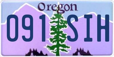 OR license plate 091SIH