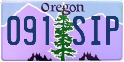OR license plate 091SIP
