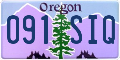 OR license plate 091SIQ