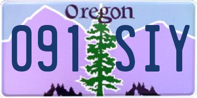OR license plate 091SIY