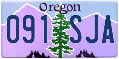 OR license plate 091SJA